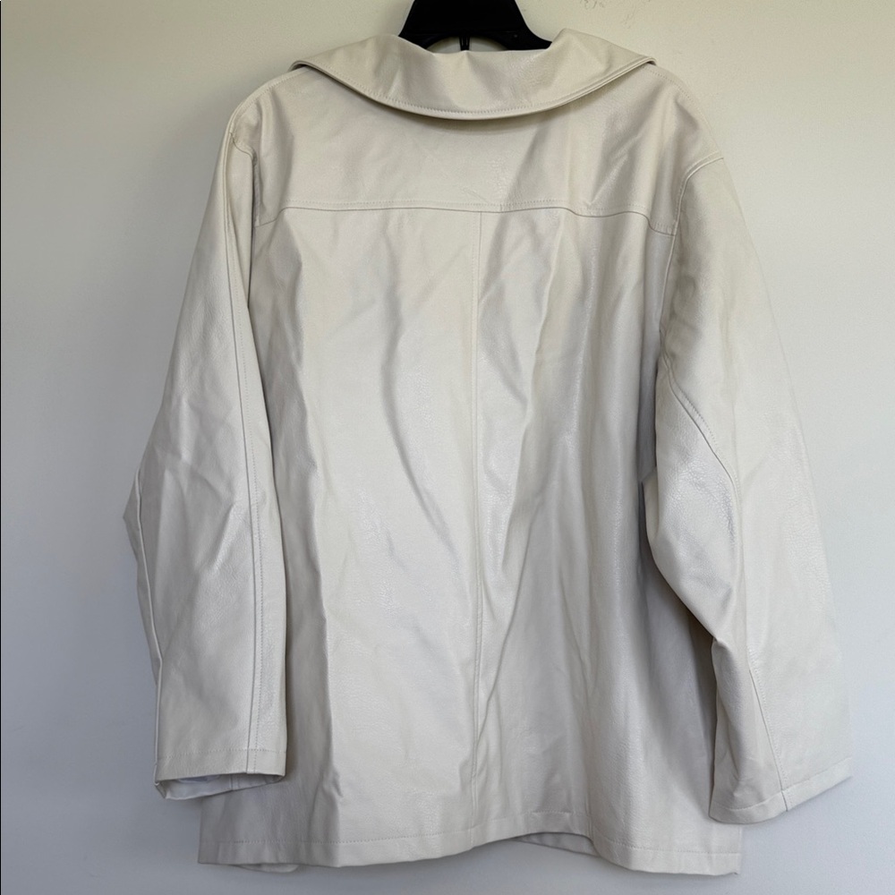 Maeve Cream Leather Jacket - Picture 14 of 14